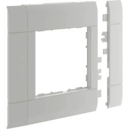 Hager GR1000KA7035 Frontplate 55 mod. hfr, 100mm, light grey