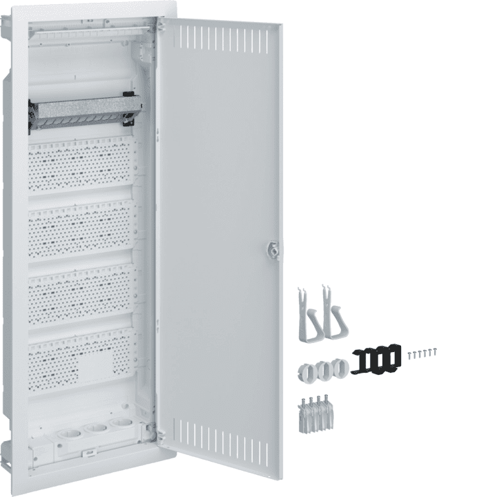 Hager VH60NW Volta sadales panelis 5x12 moduļi IP30 tērauda durvis baltas