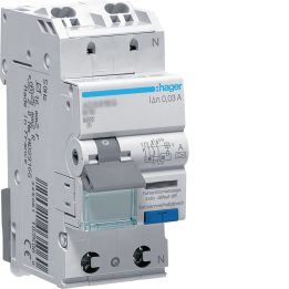 Hager ADS906D RCBO 1P+N 6kA B-6A 30mA Type A