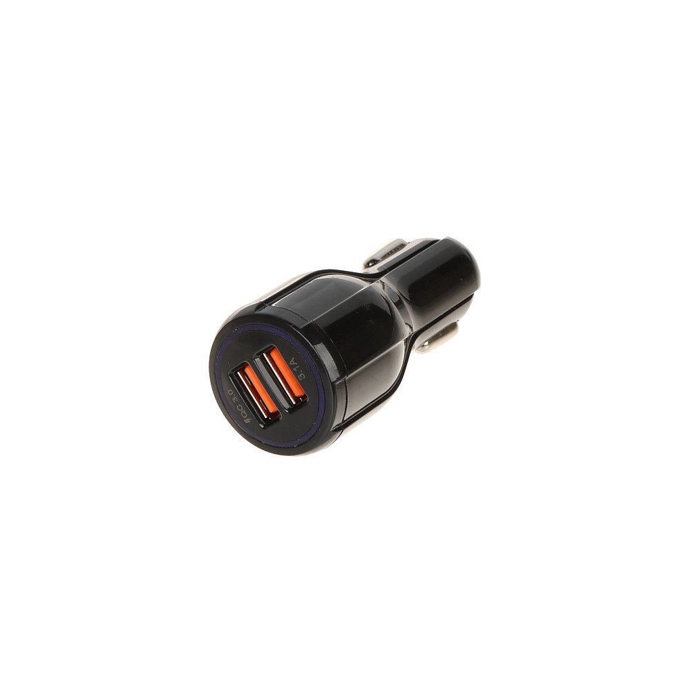USB AUTOMASINAS LADETAJS 5V/3.1A/2XUSB-QUICK3.0/CAR