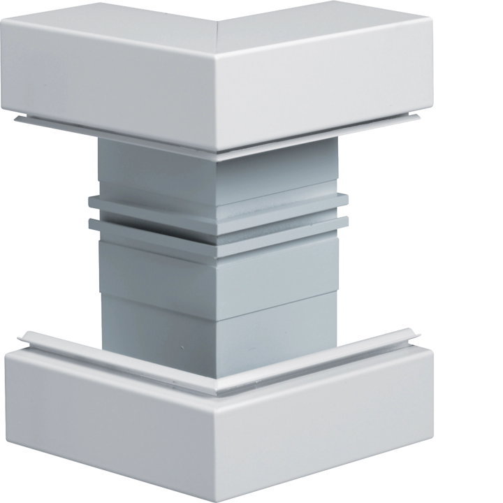 Hager BRA652103B9016 External Corner for BRA68 Cable Trunking, 68x210mm, Lid 120mm, White