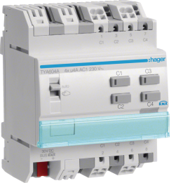 Hager TYA604A KNX Output Module 4x 4A /230V~