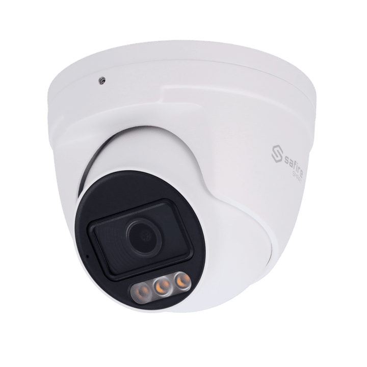 SAFIRE SMART SF-IPT020A-8I1-NIGHTPRO 8MP torņa IP kamera ar PoE, Wi-Fi, IP67, 30m IR, balto LED, iebūvētu mikrofonu