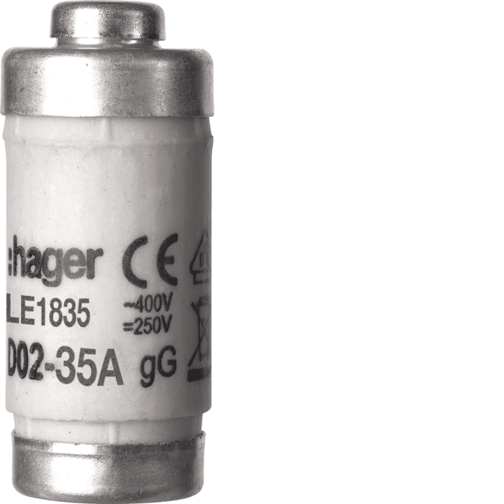 Hager LE1835 D02 Sulake 35A 400V gG merkkivalolla