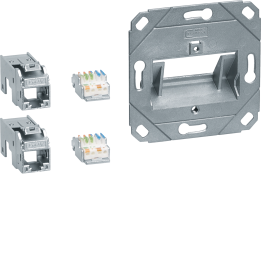 Hager GMKSRJ45C6A2 savienojuma modulis 2x RJ45 Cat.6a