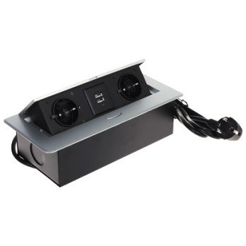 FURNITURE POWER DISTRIBUTION UNIT FPS-2S2U/CABLE (2 OUTLETS + 2 USB)