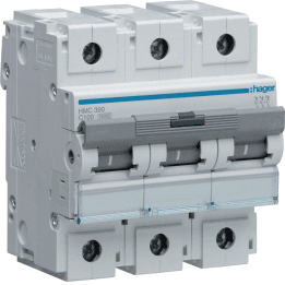 Hager HMC390 miniatūrs ķēdes pārtraucējs 3P C-Curve 100A