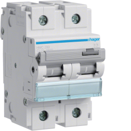 Hager HMC299 miniatūrs ķēdes pārtraucējs 2P C-Curve 125A