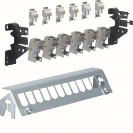 Hager FZ12MM Univers E-Dat Patch Panel 12-Port + 6 Module Spaces