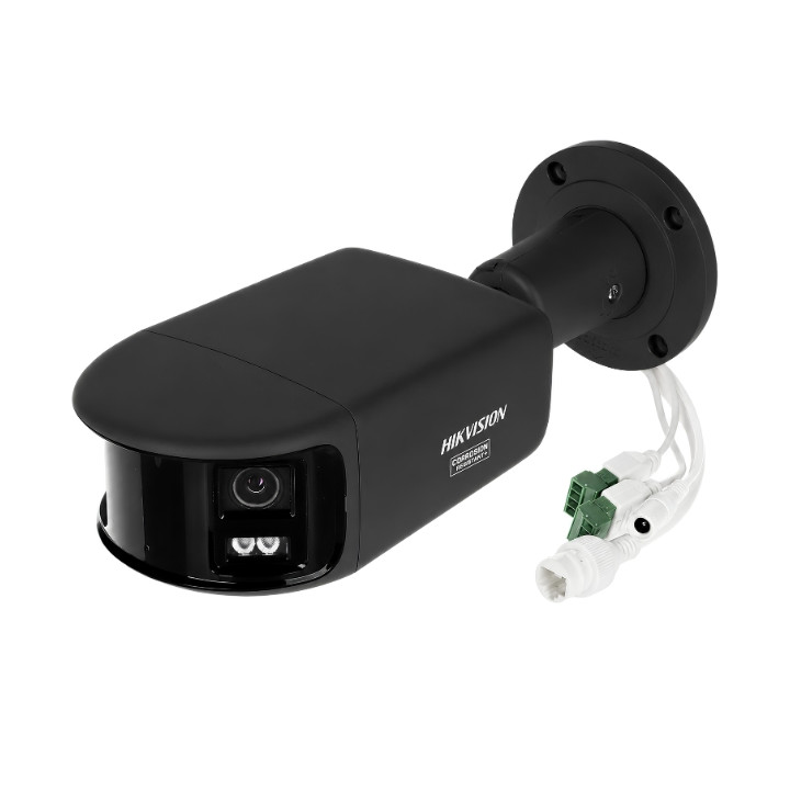 IP KAMERA DS-2CD2T127G3P-LIS2UY/SL(180°)BLACK PANORAMINĖ AcuSense - 16&nbsp;Mpx 2&nbsp;x 2.8&nbsp;mm Hikvision