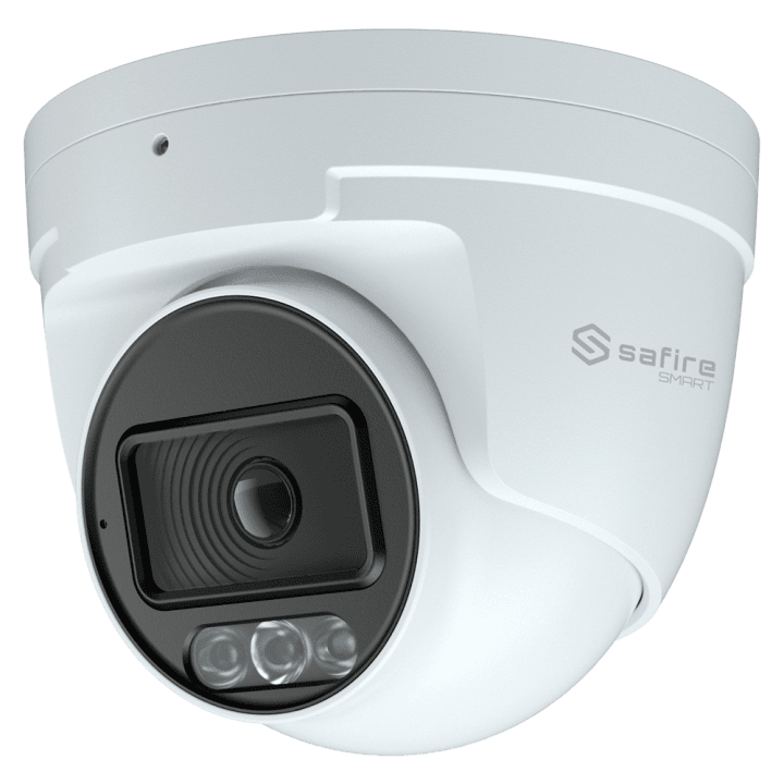 SAFIRE SMART SF-IPT020A-4E1-NIGHTPRO 4MP torņa forma IP kamera ar PoE, Wi-Fi, IP67, balta LED, 30m IR