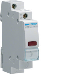 Hager SVN122 punainen merkkivalo 230V AC