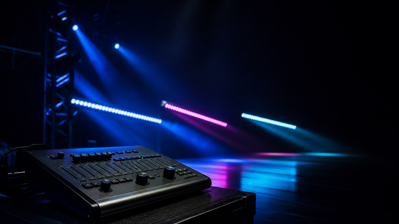 DMX512 stage lighting control